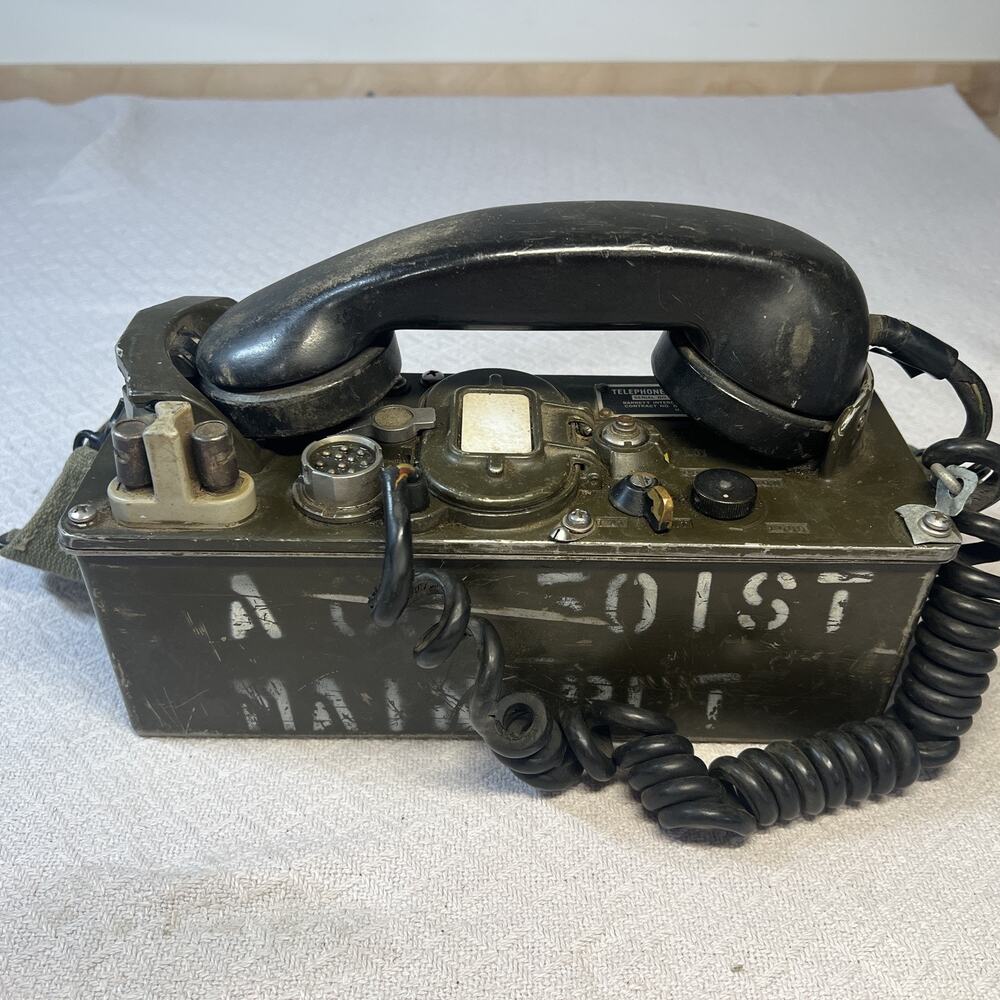 Vintage 50s-60s Korean / Vietnam Era Battle Worn TA 312/PT Field Phone Handset